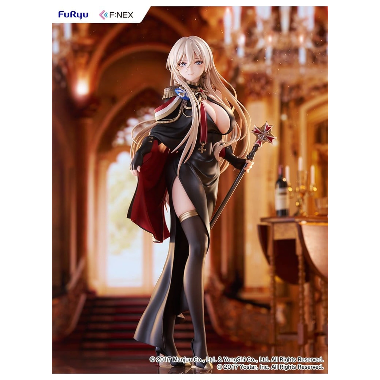 Azur Lane F:NEX Figurina PVC 1/7 Bismarck Formal Dress Ver. 25 cm poza produsului