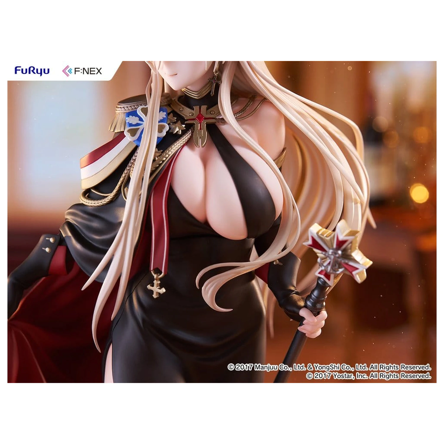 Azur Lane F:NEX Figurina PVC 1/7 Bismarck Formal Dress Ver. 25 cm poza produsului