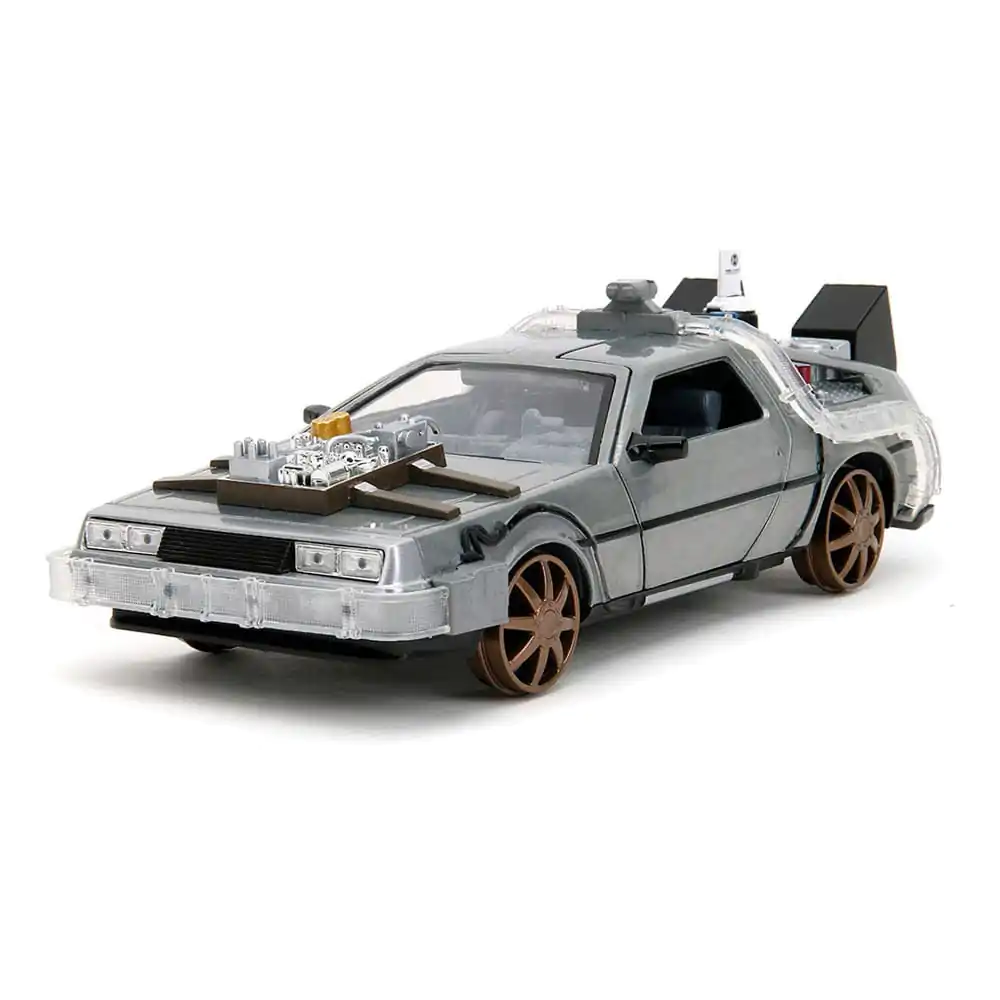 Back to the Future 3 Model turnat sub presiune 1/24 Model Mașină a Timpului 4 poza produsului