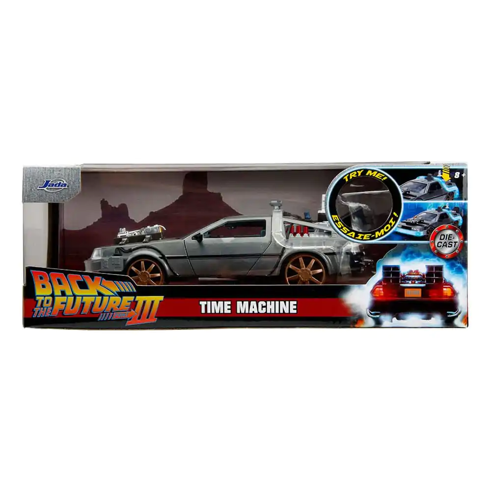 Back to the Future 3 Model turnat sub presiune 1/24 Model Mașină a Timpului 4 poza produsului