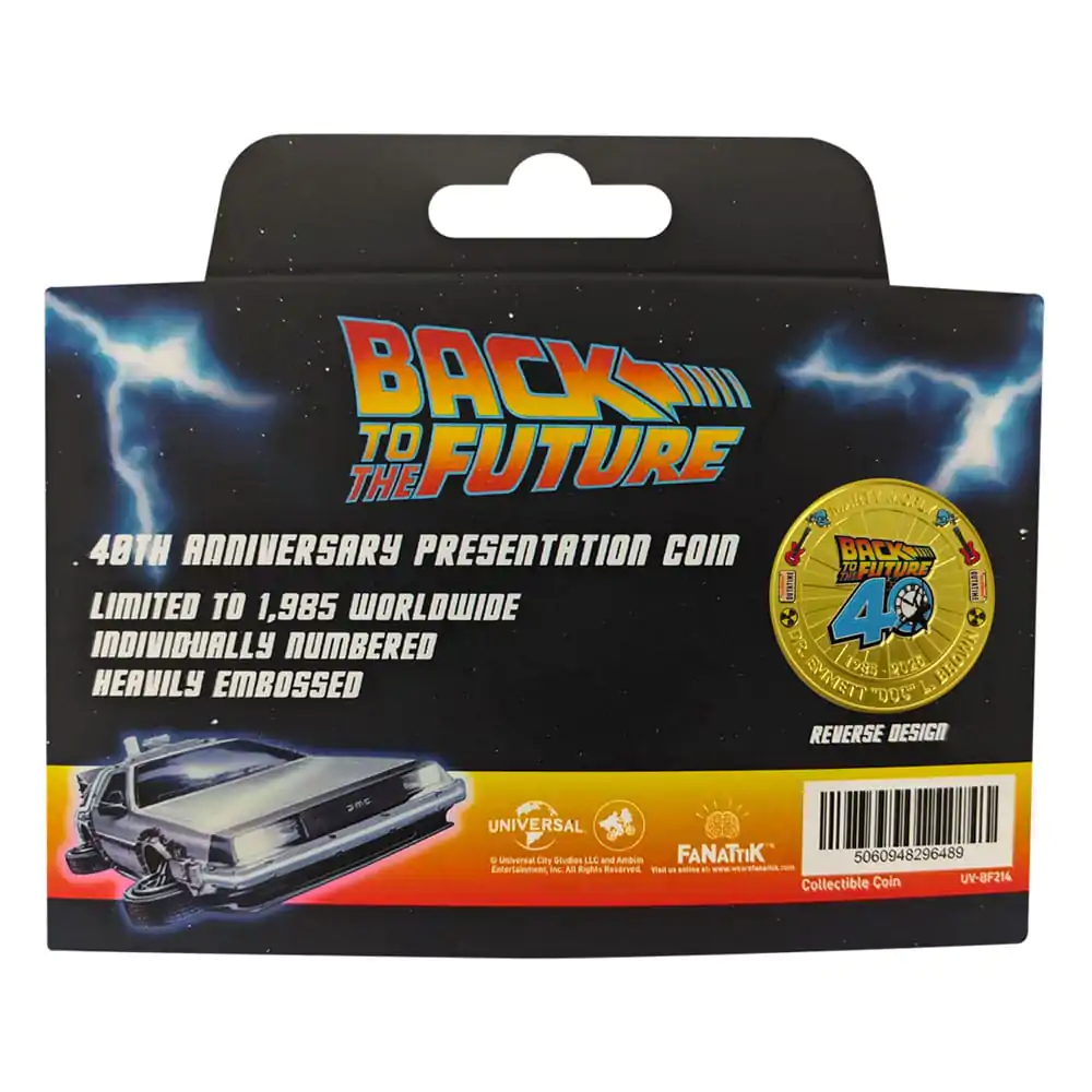 Back To The Future Moneda de Colectie 40th Anniversary Editie Limitata poza produsului