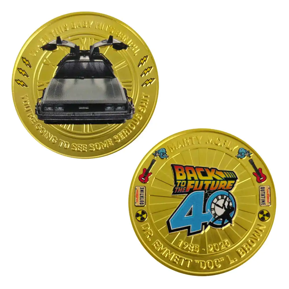 Back To The Future Moneda de Colectie 40th Anniversary Editie Limitata poza produsului