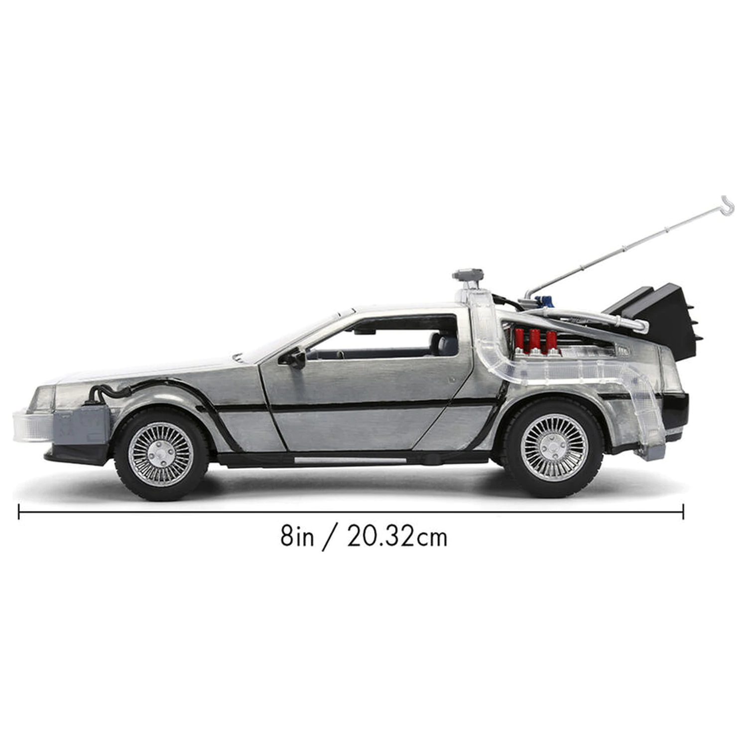 Back to the Future 40th Anniversary Time Machine Hollywood Rides DeLorean replica poza produsului