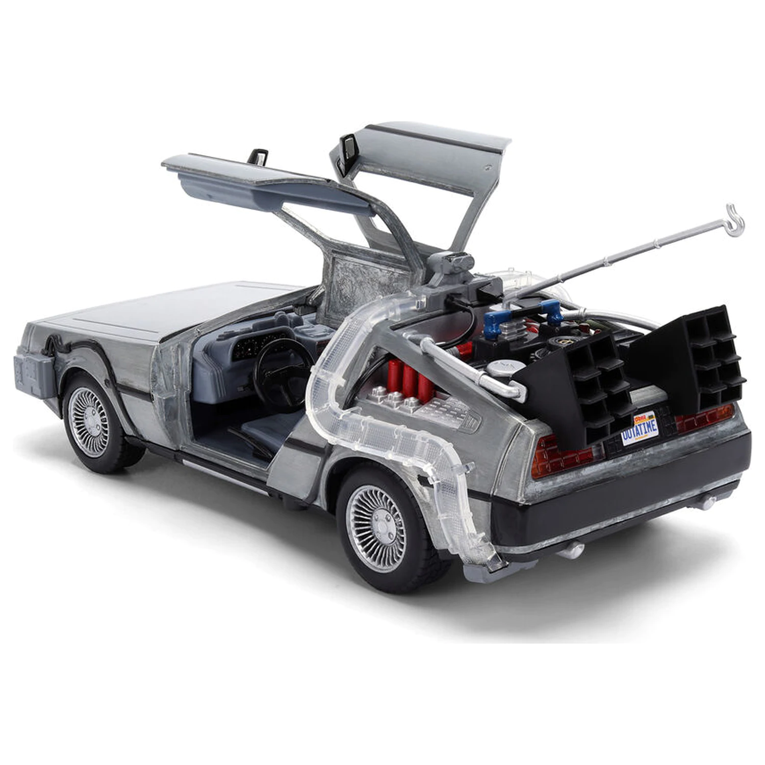 Back to the Future 40th Anniversary Time Machine Hollywood Rides DeLorean replica poza produsului