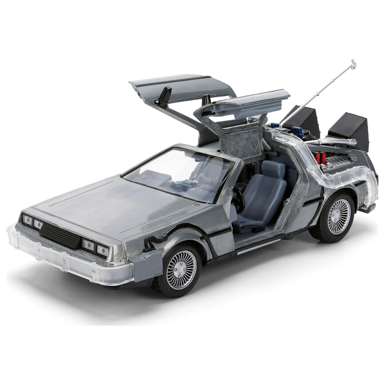 Back to the Future 40th Anniversary Time Machine Hollywood Rides DeLorean replica poza produsului