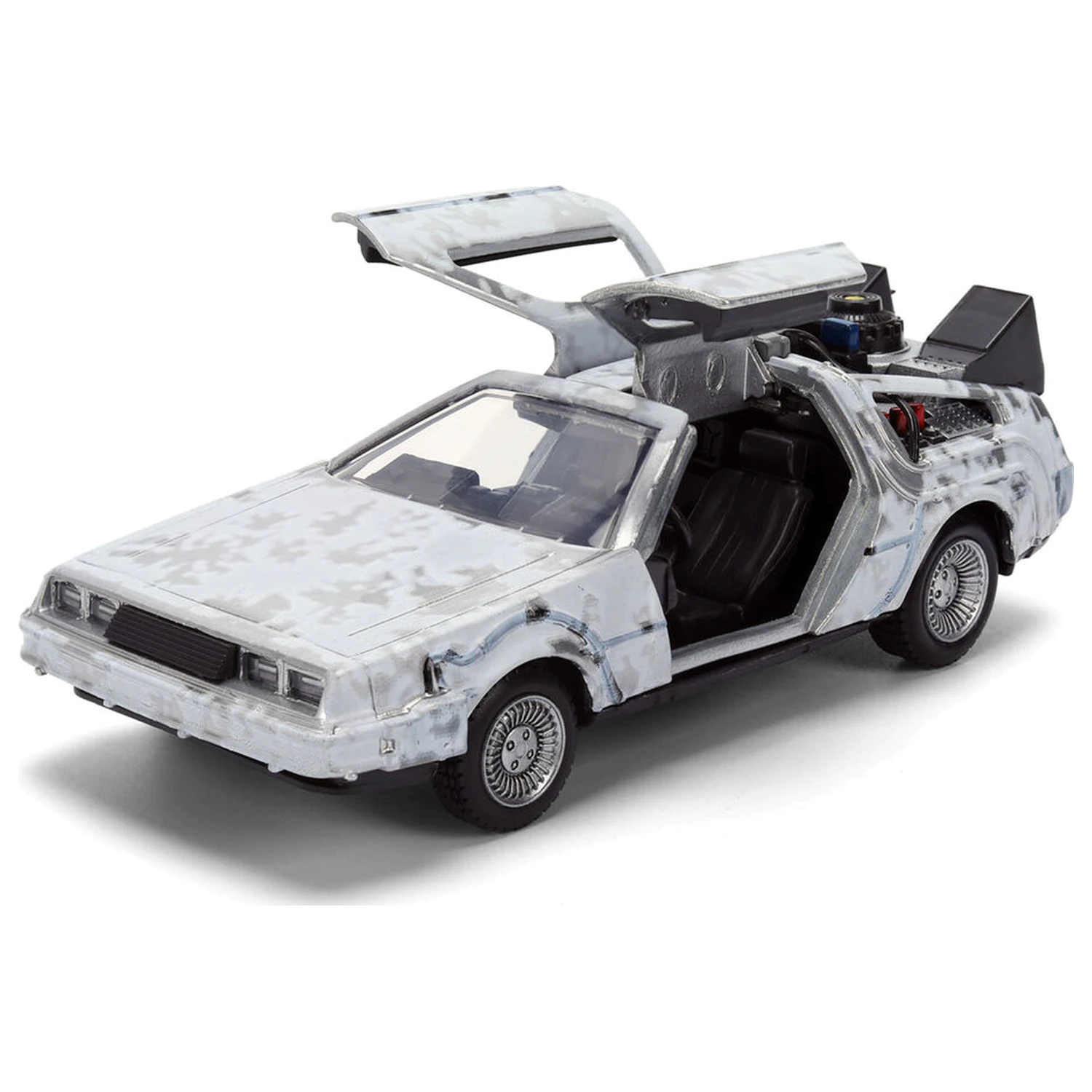 Back to the Future 40th Anniversary Time Machine Ice Effect DeLorean replică poza produsului