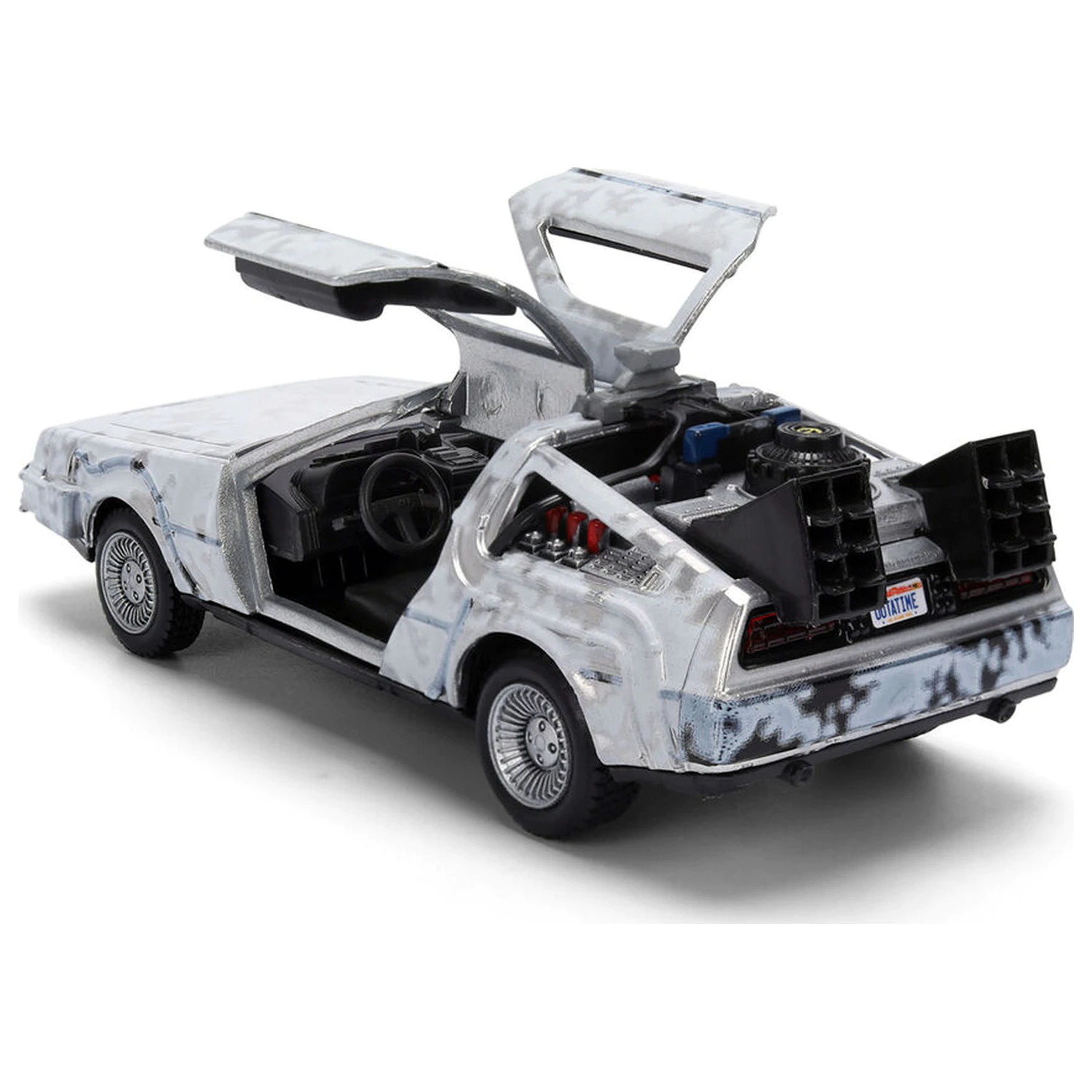 Back to the Future 40th Anniversary Time Machine Ice Effect DeLorean replică poza produsului