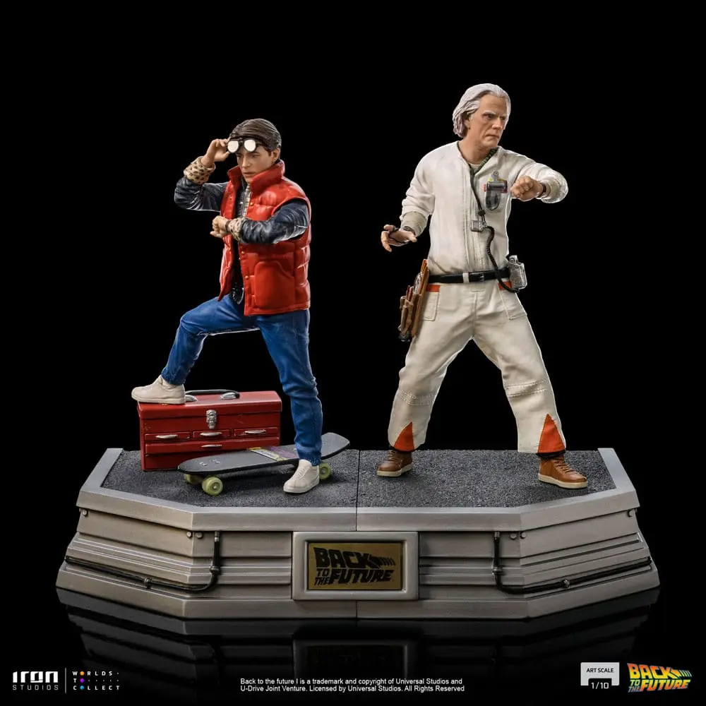 Back to the Future Art Scale Statuie 1/10 Doc Brown 22 cm poza produsului