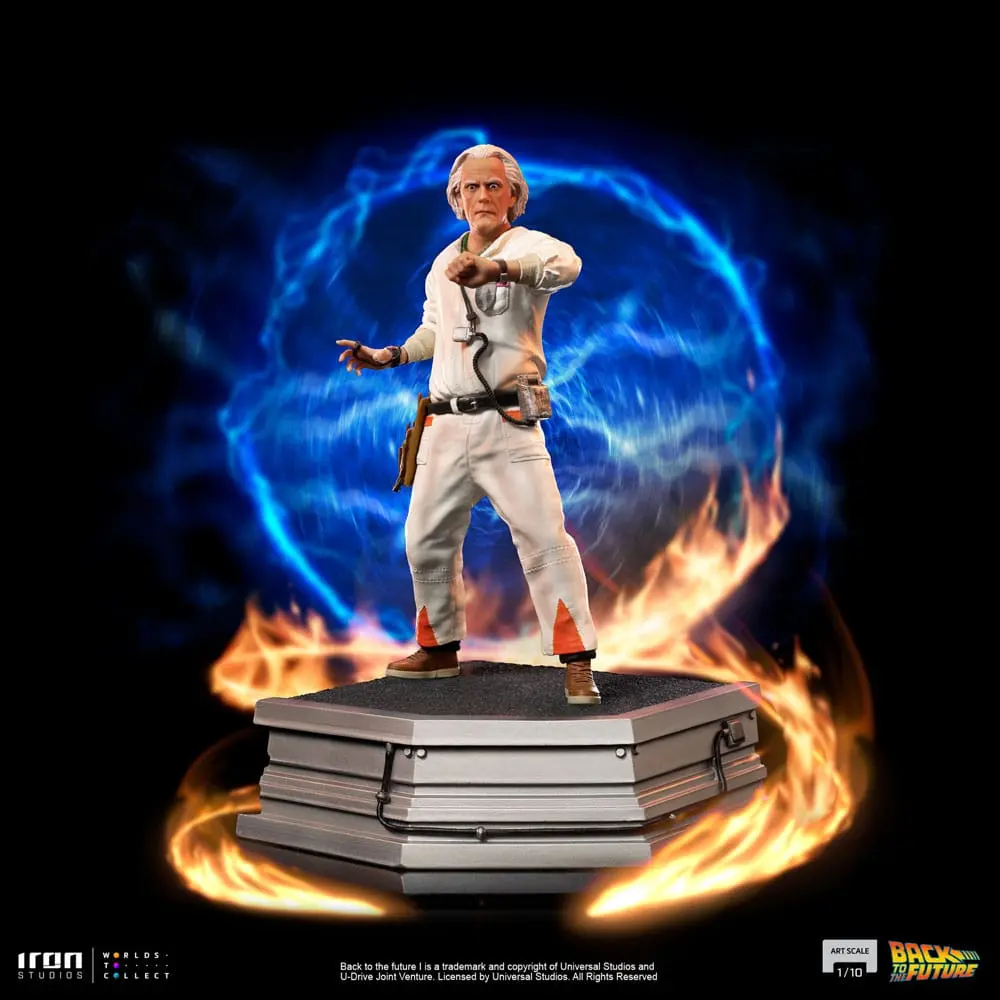 Back to the Future Art Scale Statuie 1/10 Doc Brown 22 cm poza produsului