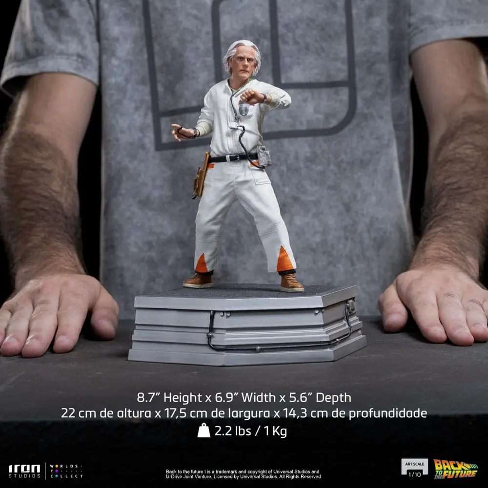 Back to the Future Art Scale Statuie 1/10 Doc Brown 22 cm poza produsului