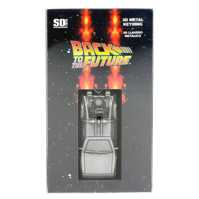 Back to the Future Metal Breloc DeLorean 7 cm poza produsului