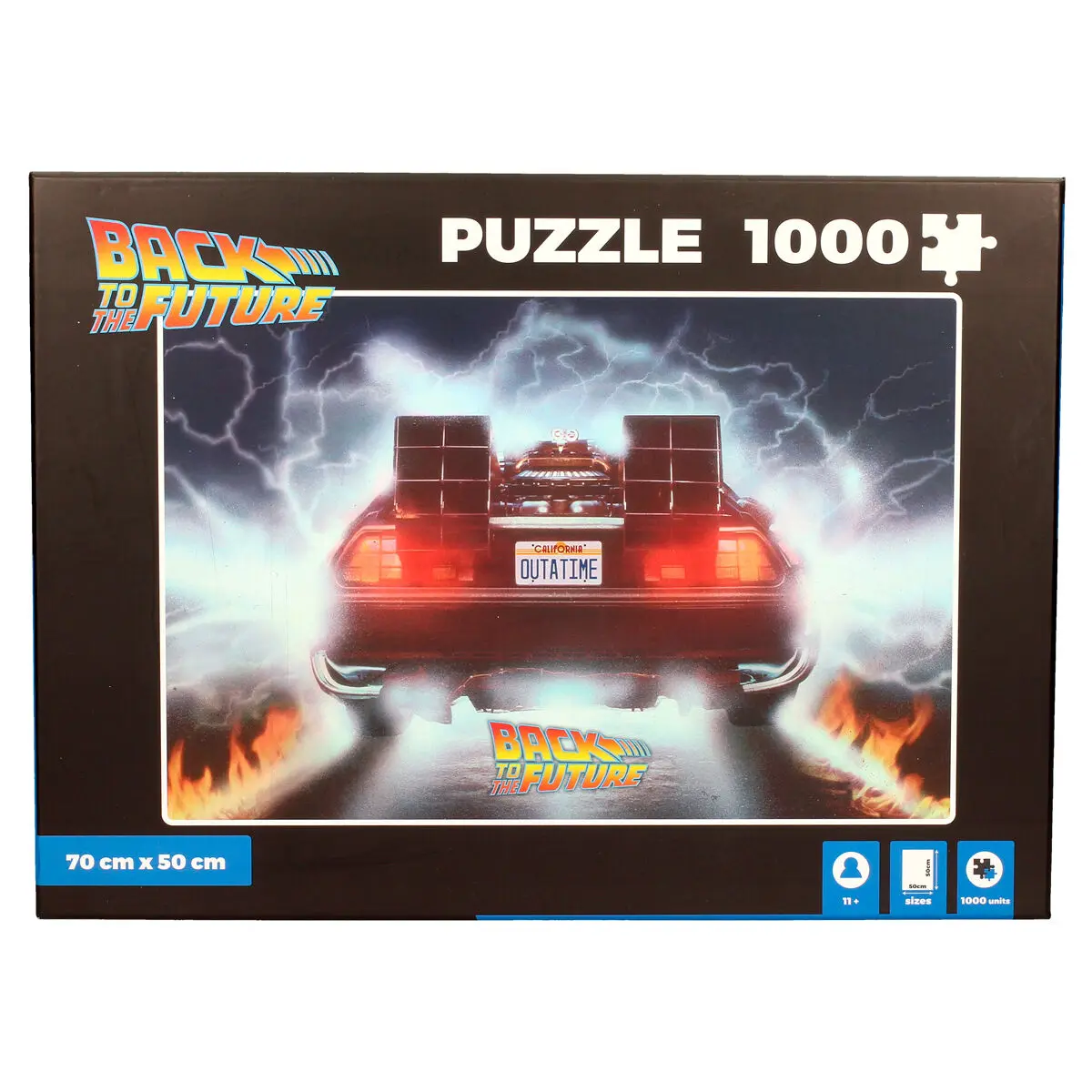 Back to the Future Delorean Out a Time puzzle 1000 bucăți poza produsului