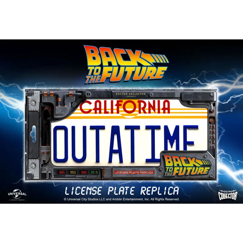 Back To The Future Replica 1/1 ´Outatime´ DeLorean Placă de Înmatriculare poza produsului