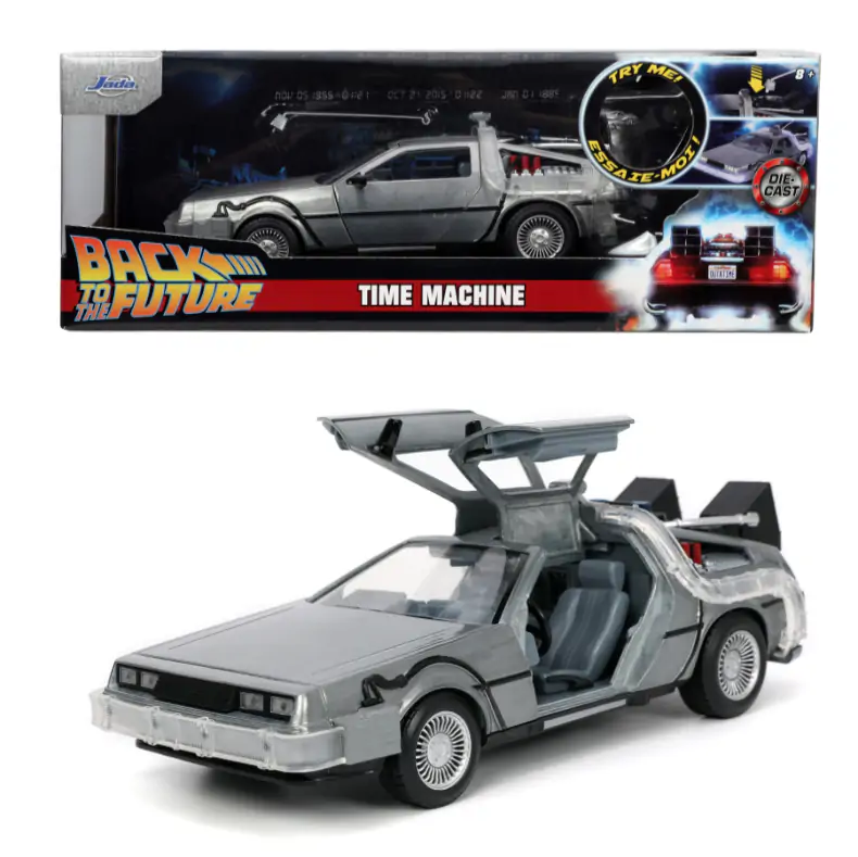 Back to the Future Model Diecast 1/24 Model Mașină a Timpului Model 1 poza produsului