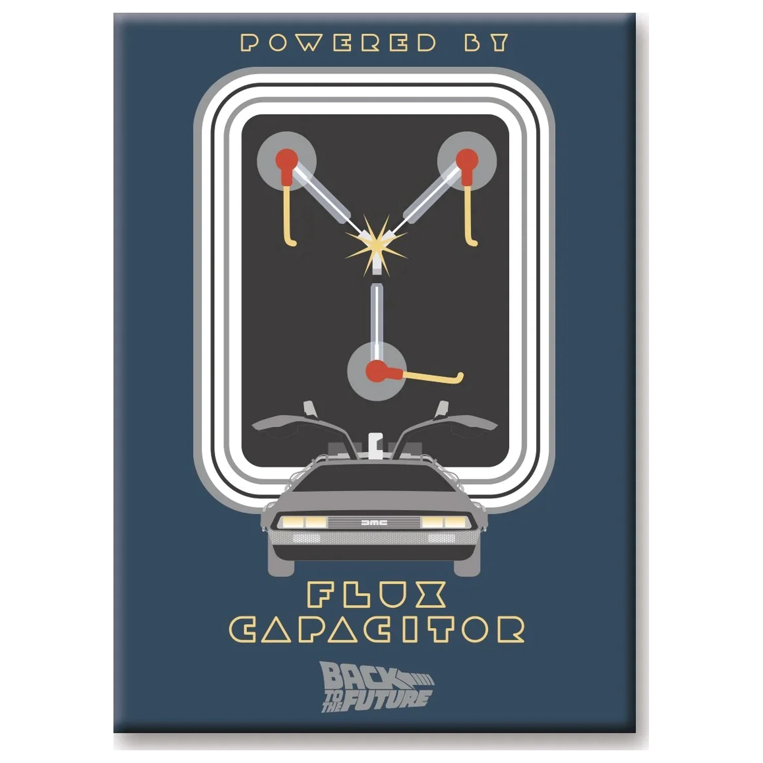BACK TO THE FUTURE Flux Capacitor Magnet poza produsului
