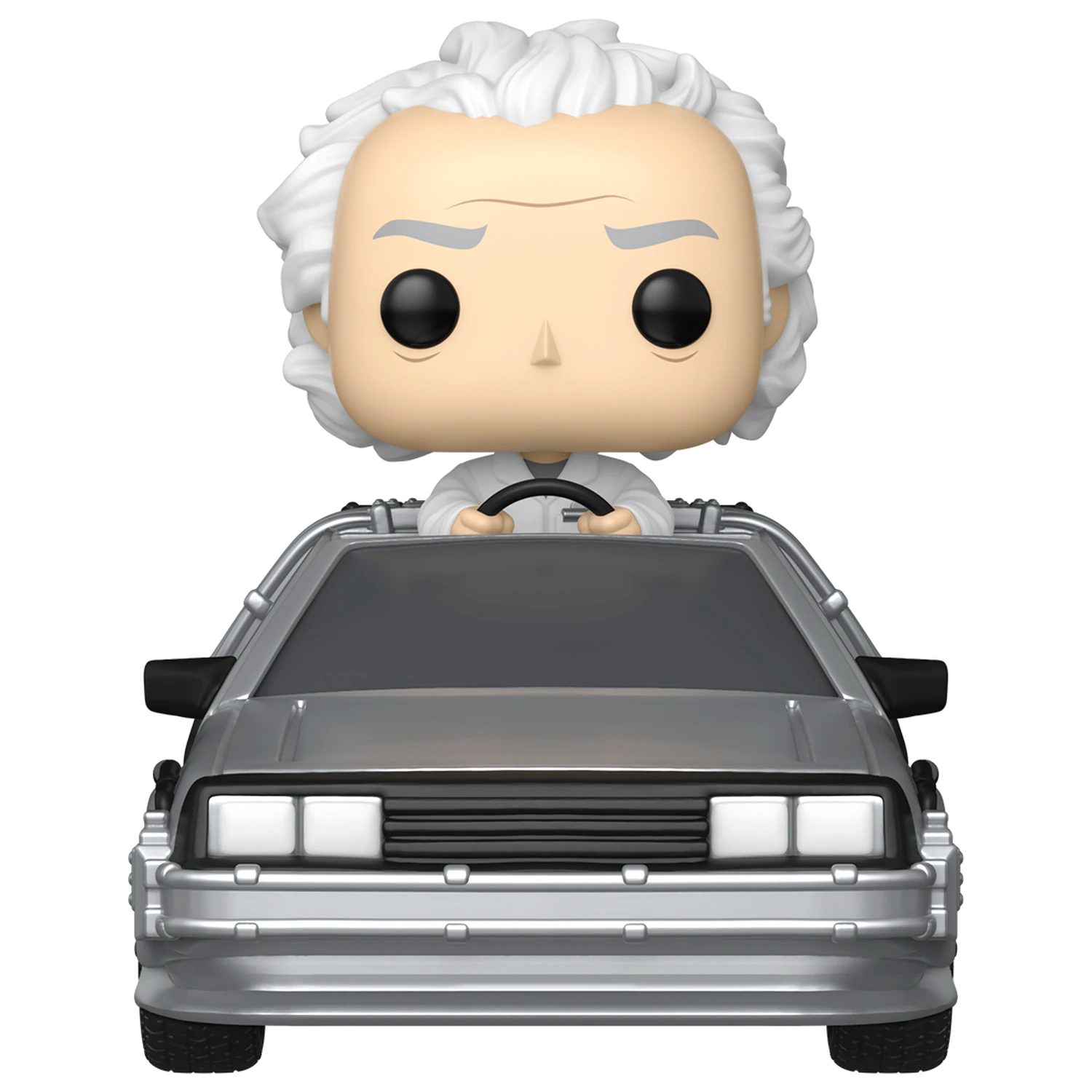Back to the Future Funko POP! Rides Deluxe Figurina Vinyl Doc w/Time Machine 9 cm poza produsului