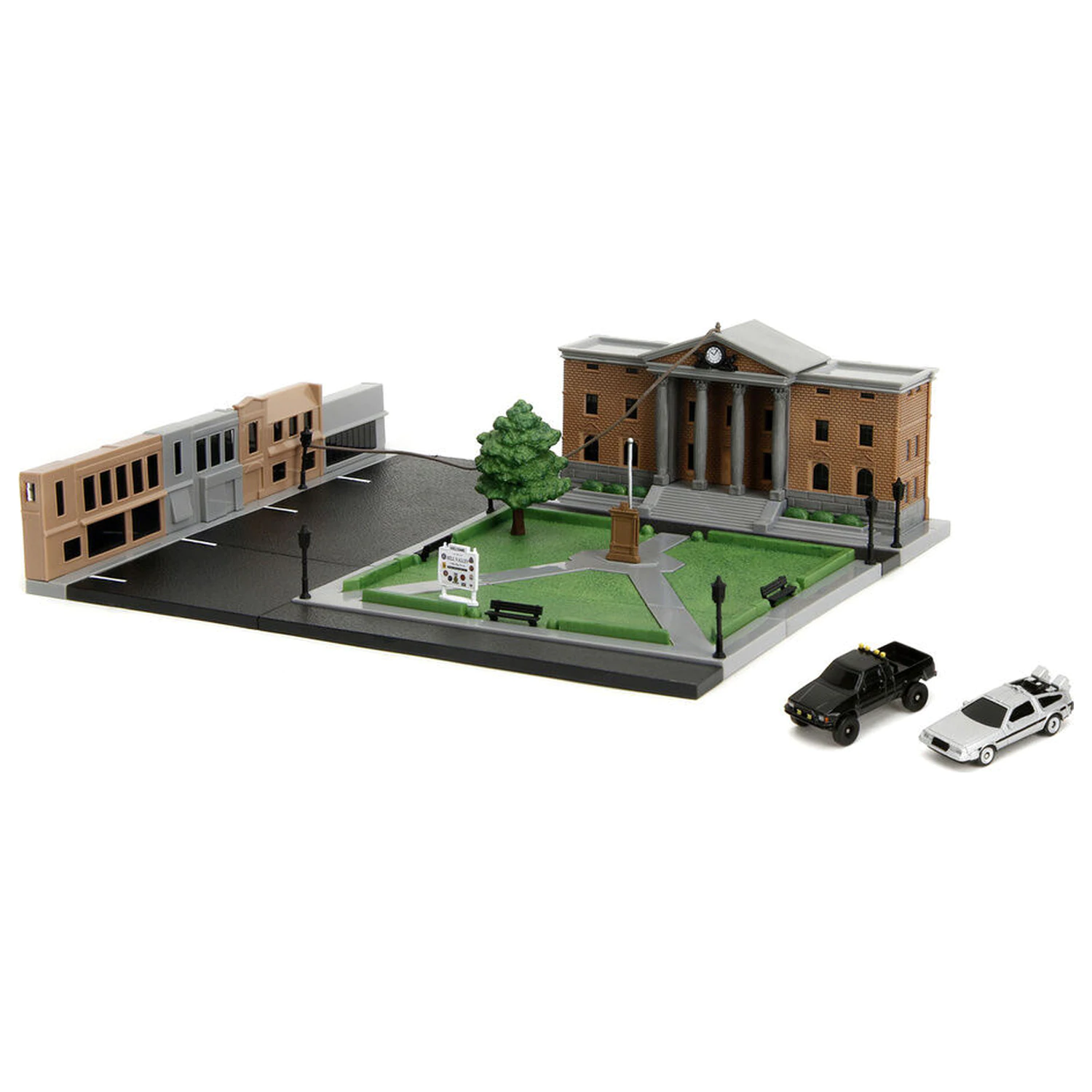Back To The Future Hill Valley Court Square diorama replică poza produsului