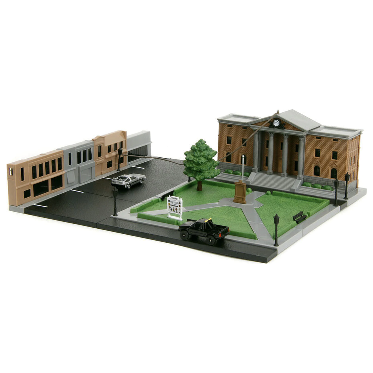 Back To The Future Hill Valley Court Square diorama replică poza produsului
