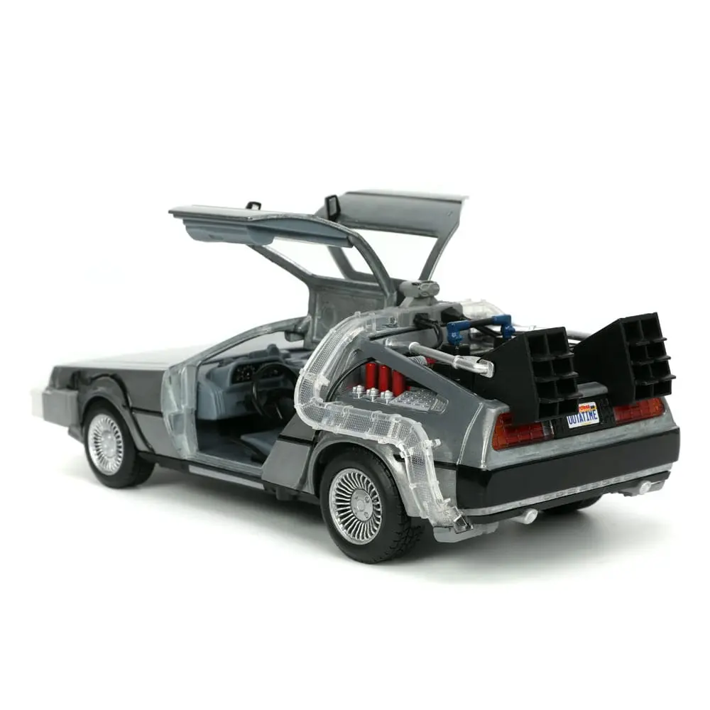 Back to the Future Hollywood Rides Model Diecast 1/24 Back to the Future 1 Mașină a Timpului poza produsului