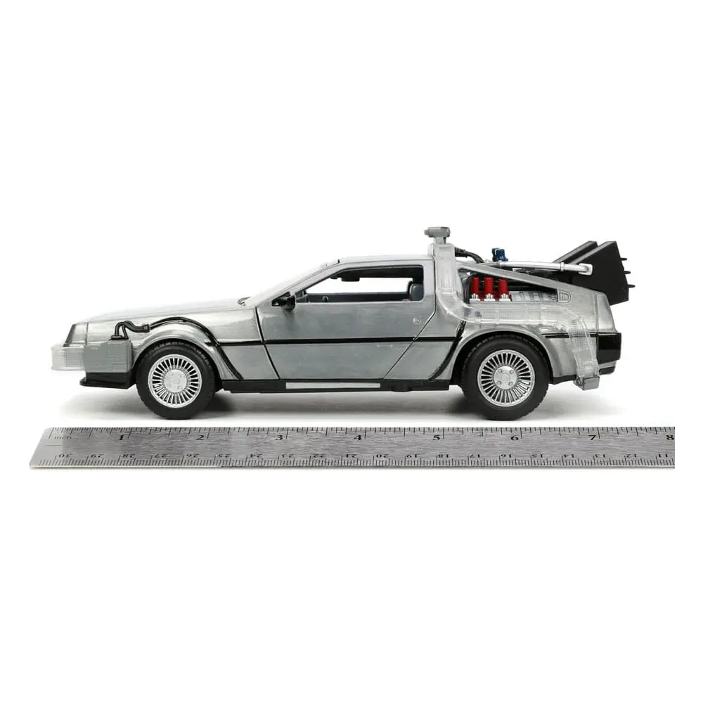 Back to the Future Hollywood Rides Model Diecast 1/24 Back to the Future 1 Mașină a Timpului poza produsului