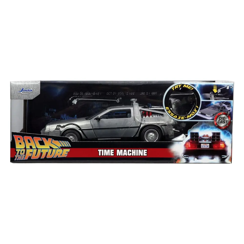 Back to the Future Hollywood Rides Model Diecast 1/24 Back to the Future 1 Mașină a Timpului poza produsului