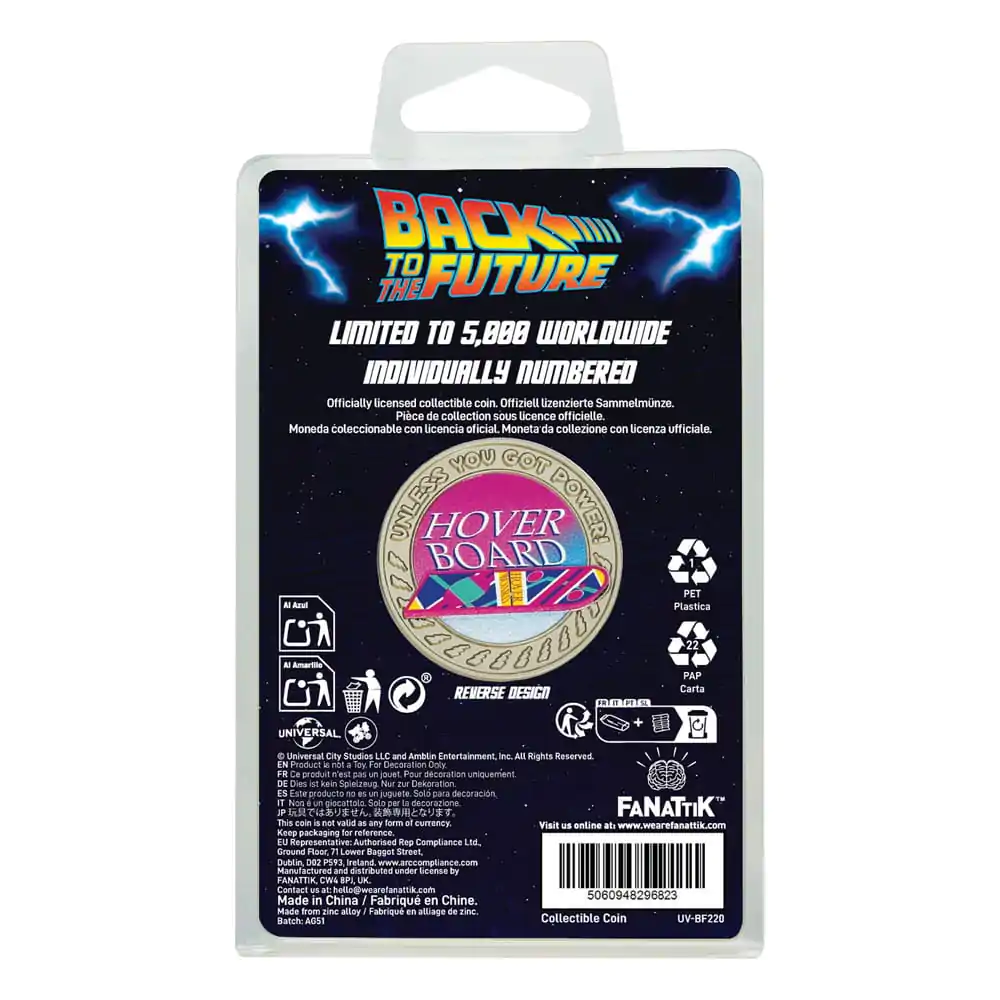 Back To The Future Moneda de Colectie Hoverboard Editie Limitatä poza produsului