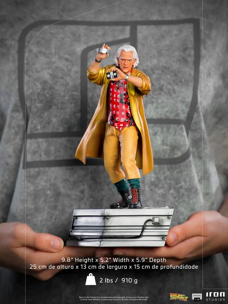 Back to the Future II Art Scale Statuie 1/10 Doc Brown 25 cm poza produsului