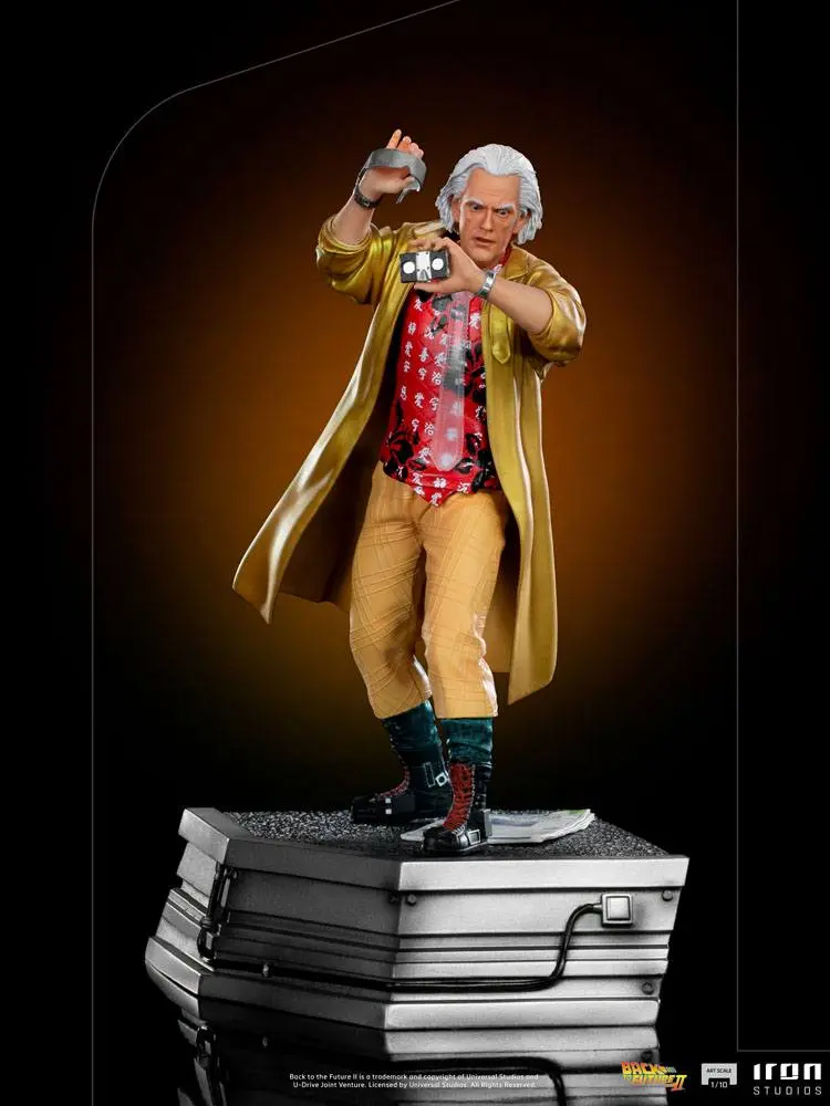 Back to the Future II Art Scale Statuie 1/10 Doc Brown 25 cm poza produsului