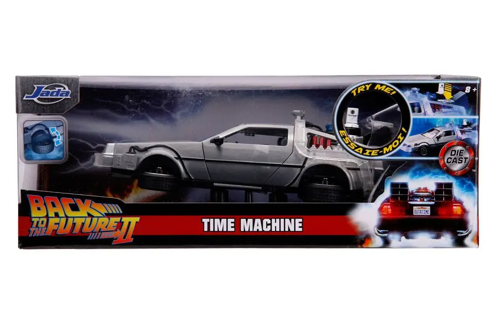 Back to the Future II Hollywood Rides Model Diecast 1/24 Mașină a Timpului DeLorean poza produsului