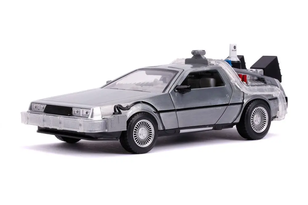 Back to the Future II Hollywood Rides Model Diecast 1/24 Mașină a Timpului DeLorean poza produsului