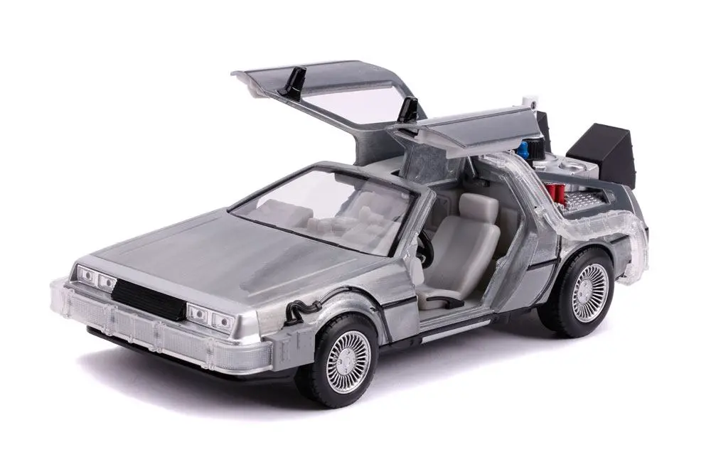 Back to the Future II Hollywood Rides Model Diecast 1/24 Mașină a Timpului DeLorean poza produsului