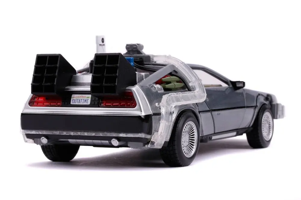 Back to the Future II Hollywood Rides Model Diecast 1/24 Mașină a Timpului DeLorean poza produsului