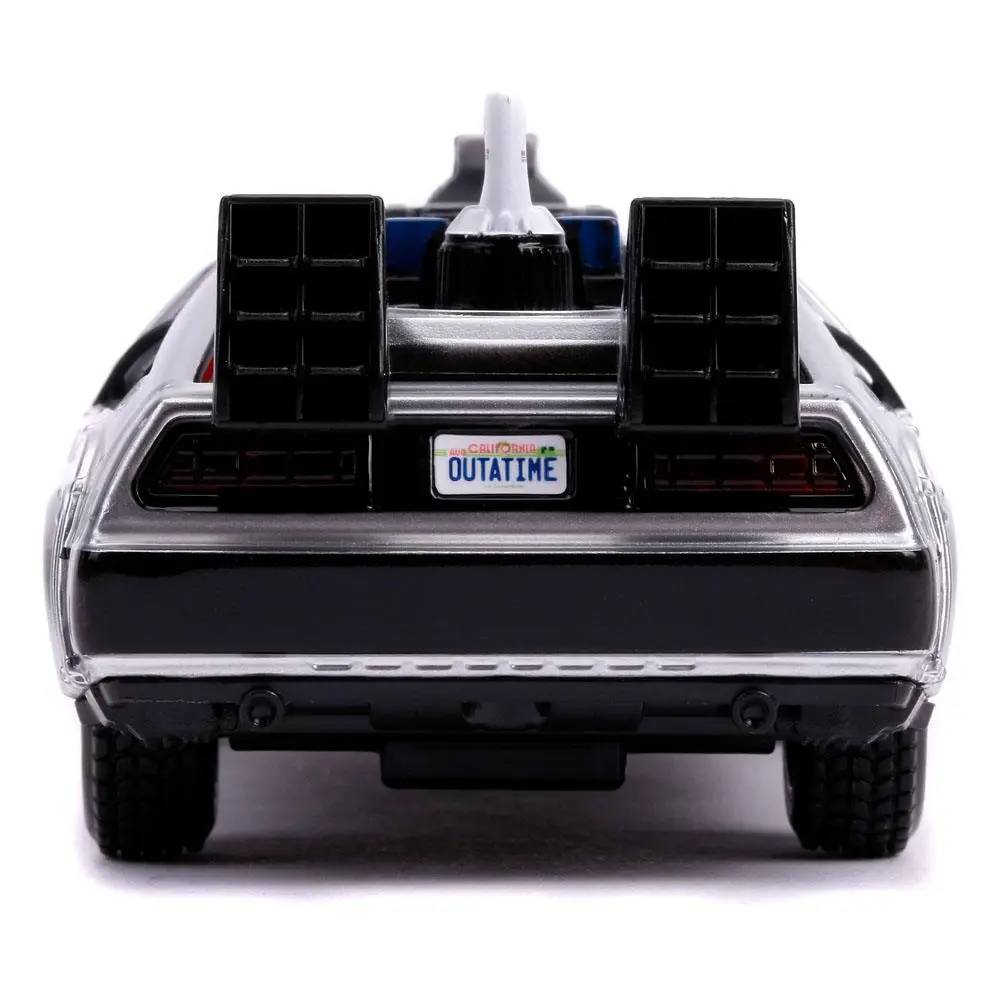 Back to the Future II Hollywood Rides Model turnat sub presiune 1/32 DeLorean Time Machine poza produsului