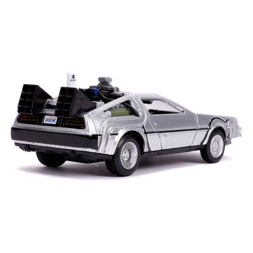 Back to the Future II Hollywood Rides Model turnat sub presiune 1/32 DeLorean Time Machine poza produsului