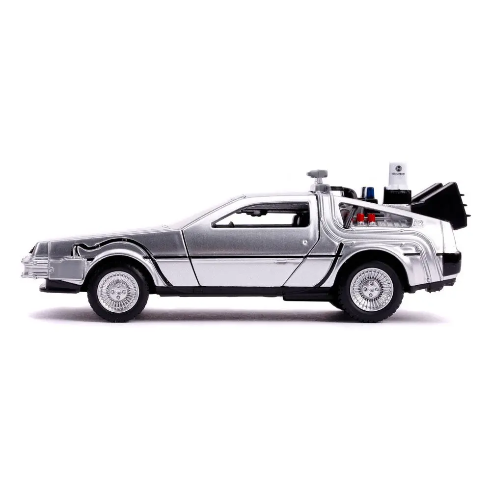 Back to the Future II Hollywood Rides Model turnat sub presiune 1/32 DeLorean Time Machine poza produsului