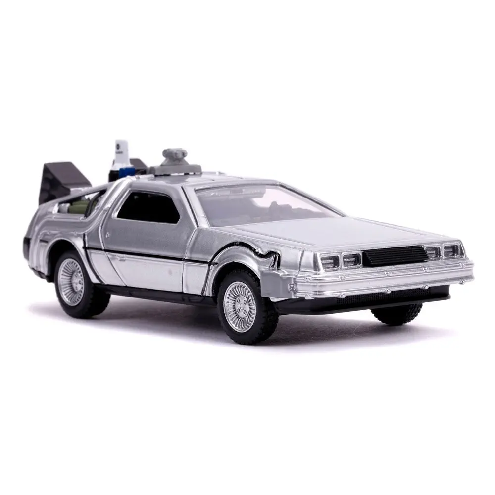 Back to the Future II Hollywood Rides Model turnat sub presiune 1/32 DeLorean Time Machine poza produsului