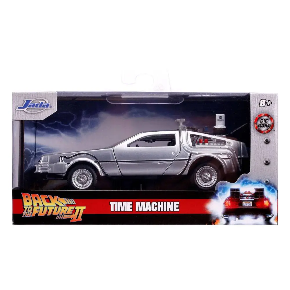 Back to the Future II Hollywood Rides Model turnat sub presiune 1/32 DeLorean Time Machine poza produsului