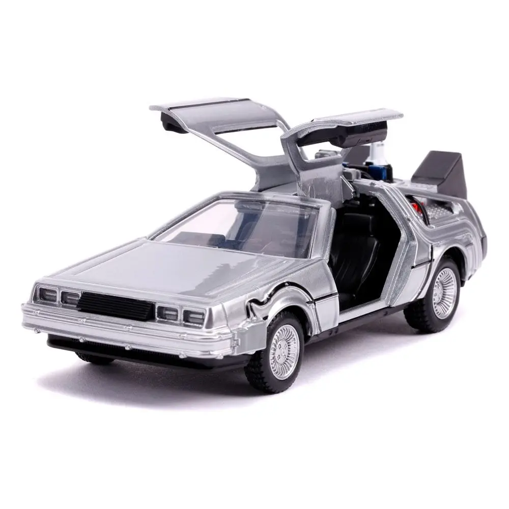 Back to the Future II Hollywood Rides Model turnat sub presiune 1/32 DeLorean Time Machine poza produsului