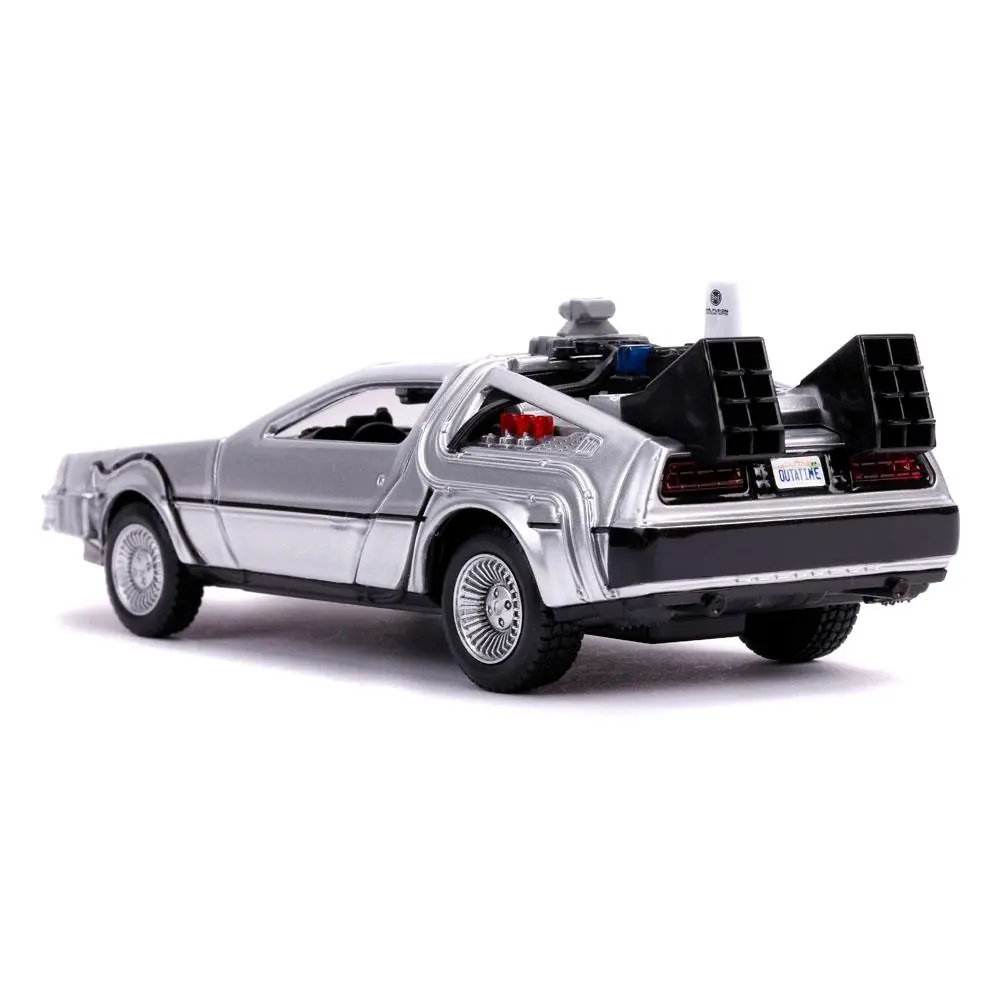 Back to the Future II Hollywood Rides Model turnat sub presiune 1/32 DeLorean Time Machine poza produsului