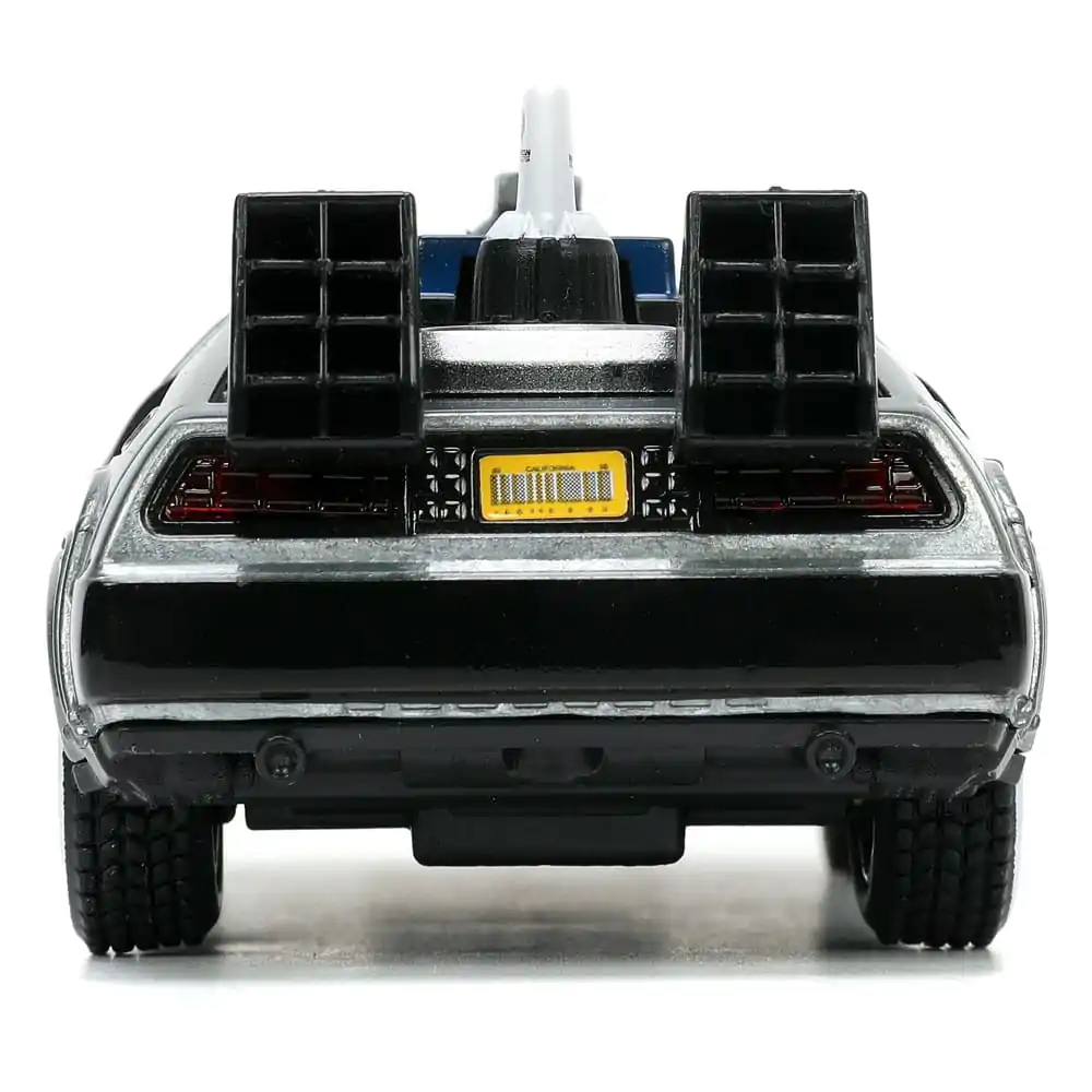 Back to the Future III Hollywood Rides Model Diecast 1/32 Mașină a Timpului DeLorean Rulare Liberă poza produsului