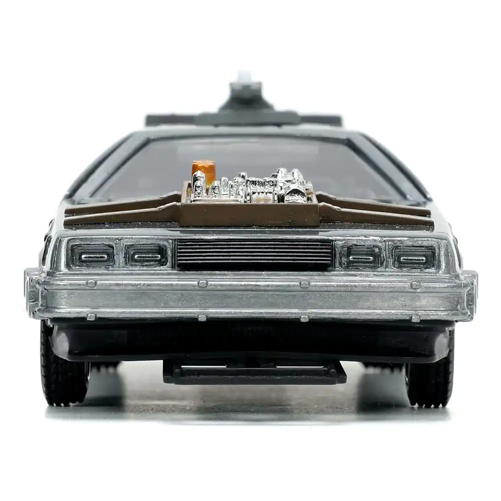 Back to the Future III Hollywood Rides Model Diecast 1/32 Mașină a Timpului DeLorean Rulare Liberă poza produsului