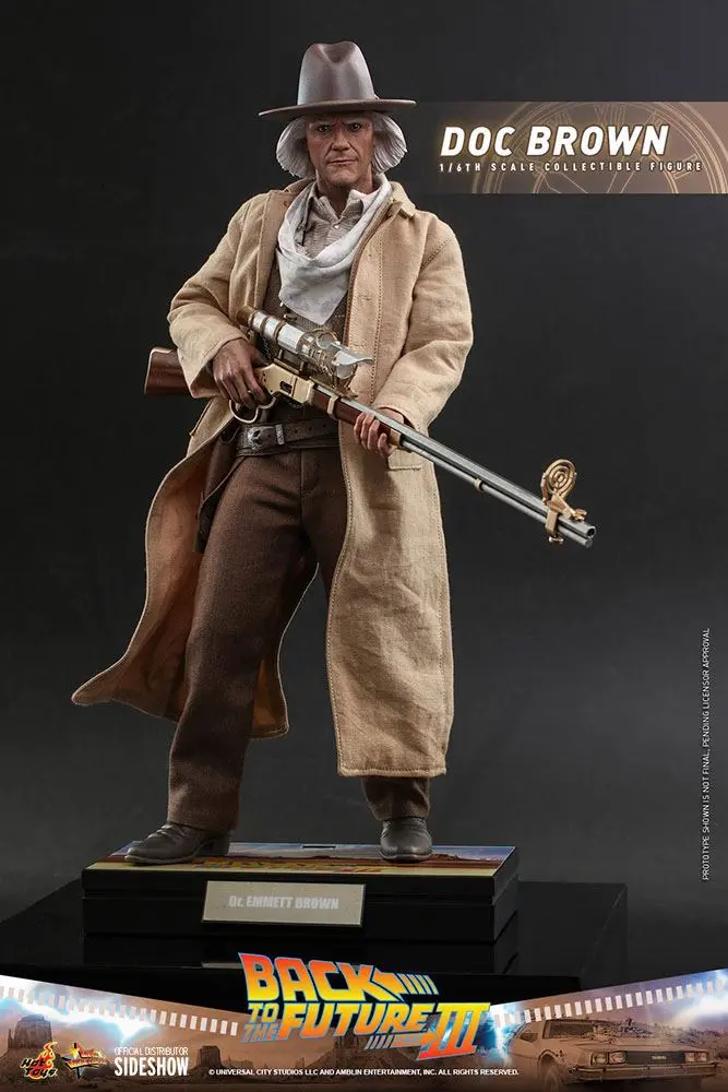 Figurină de acțiune de colecție Movie Masterpiece 1/6 Doc Brown 32 cm poza produsului