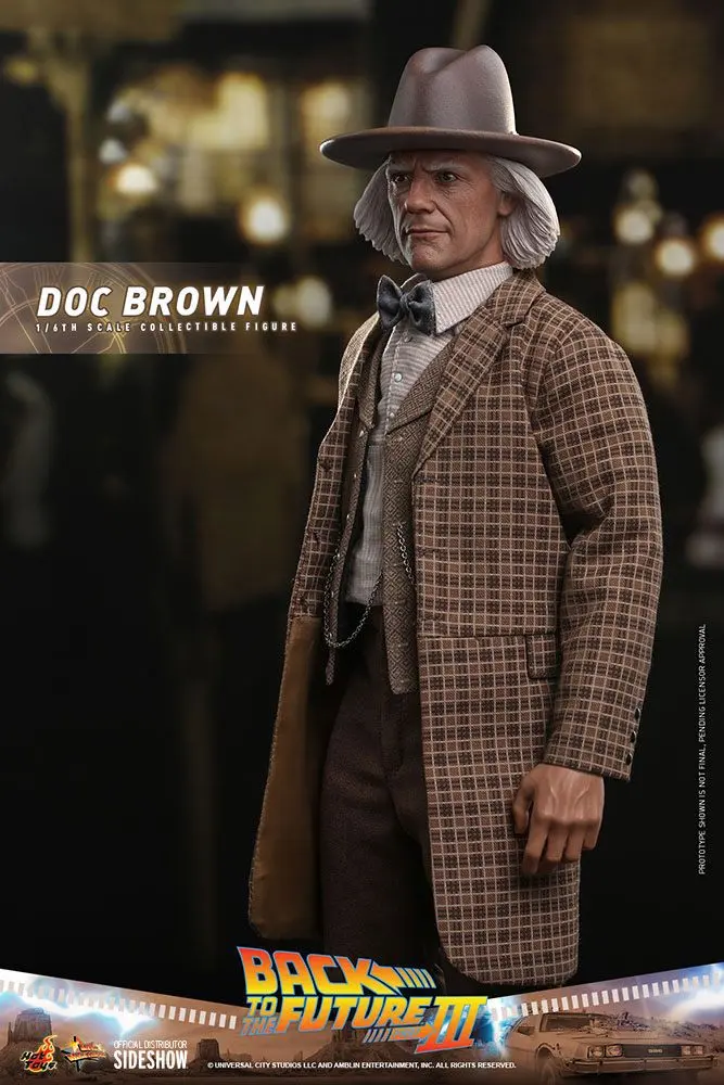 Figurină de acțiune de colecție Movie Masterpiece 1/6 Doc Brown 32 cm poza produsului