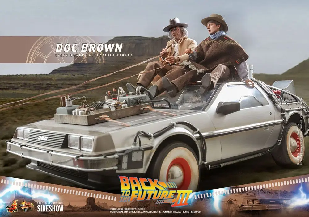 Figurină de acțiune de colecție Movie Masterpiece 1/6 Doc Brown 32 cm poza produsului