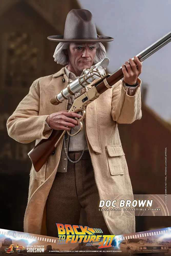 Figurină de acțiune de colecție Movie Masterpiece 1/6 Doc Brown 32 cm poza produsului