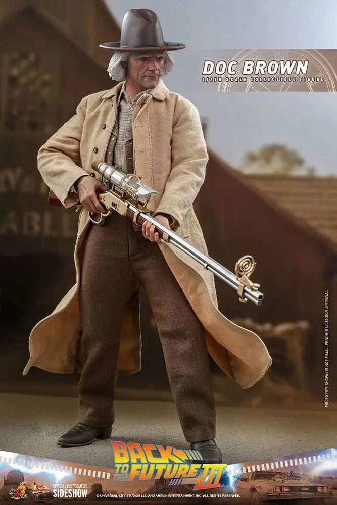 Figurină de acțiune de colecție Movie Masterpiece 1/6 Doc Brown 32 cm poza produsului