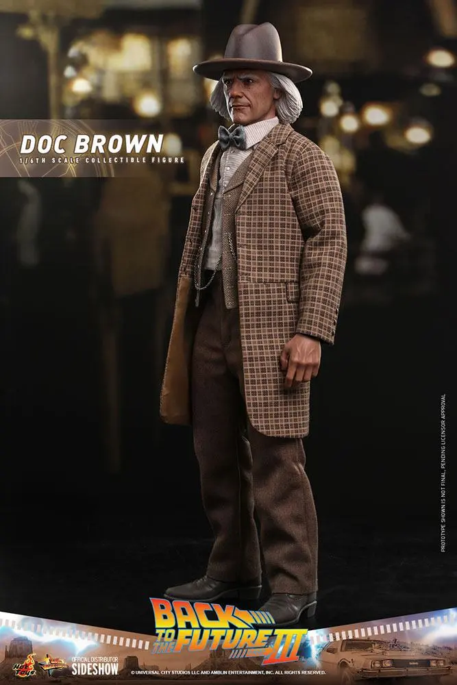 Figurină de acțiune de colecție Movie Masterpiece 1/6 Doc Brown 32 cm poza produsului