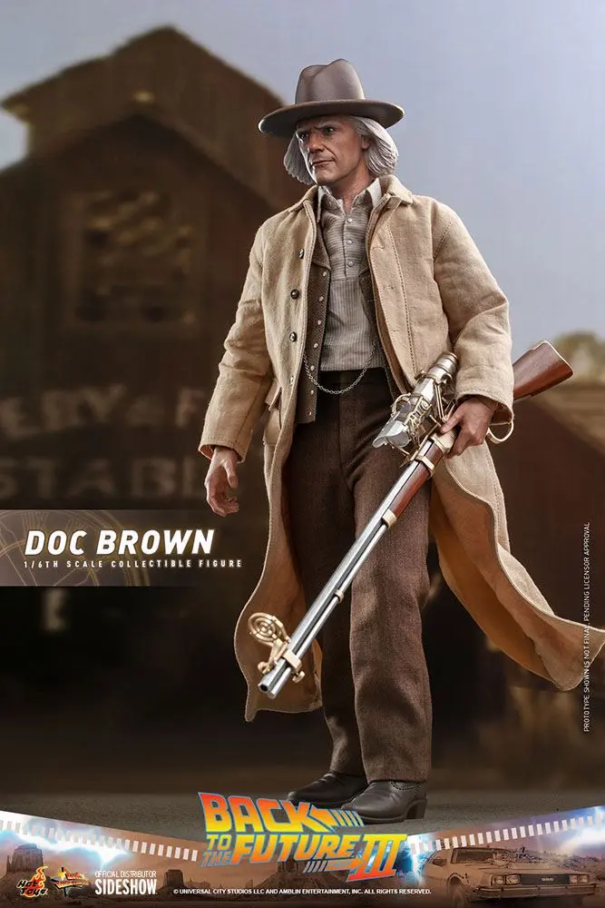 Figurină de acțiune de colecție Movie Masterpiece 1/6 Doc Brown 32 cm poza produsului