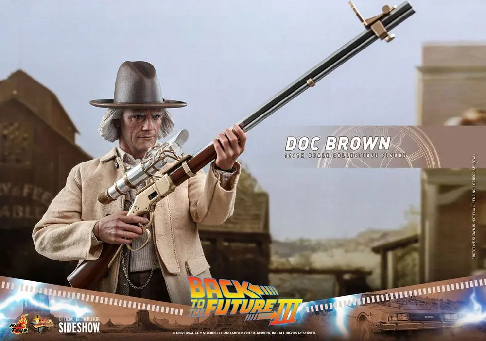 Figurină de acțiune de colecție Movie Masterpiece 1/6 Doc Brown 32 cm poza produsului