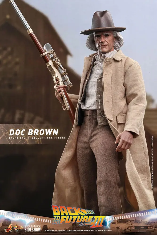 Figurină de acțiune de colecție Movie Masterpiece 1/6 Doc Brown 32 cm poza produsului